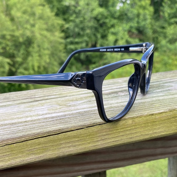 Kenneth Cole Reaction sunglasses frames black cat eye 55[]16 135 - Picture 2 of 10